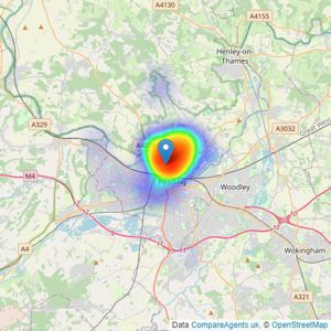 Masons - Caversham listings heatmap