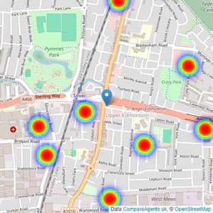 Masons Property Services - Edmonton listings heatmap