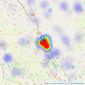 Masons Sales - Louth listings heatmap