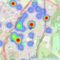 Mather Estates - Hatfield listings heatmap