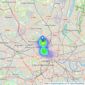 Matthew James & Company - Kentish Town listings heatmap