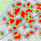 Matthew James - Surbiton listings heatmap