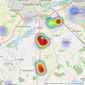 Matthew Nicholas Estate Agents - Wollaston listings heatmap