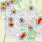 Matthew Pierce - Surrey listings heatmap