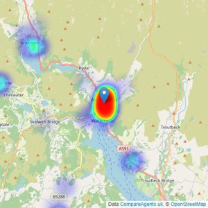 Matthews Benjamin - Ambleside listings heatmap