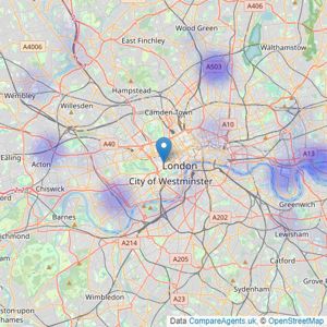 Max Alliance Property - Mayfair listings heatmap