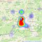 Mayfair Town & Country - Crewkerne listings heatmap