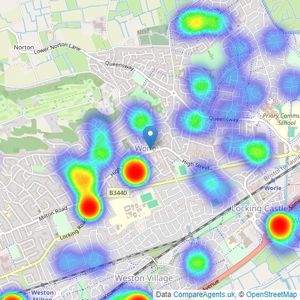 Mayfair Town & Country - Worle listings heatmap