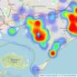 Mays Estate Agents - Poole listings heatmap