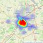 McCartney Estate Agents - Chelmsford listings heatmap