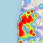 McDonald - Fylde Coast listings heatmap