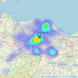 McDougall McQueen - Edinburgh listings heatmap