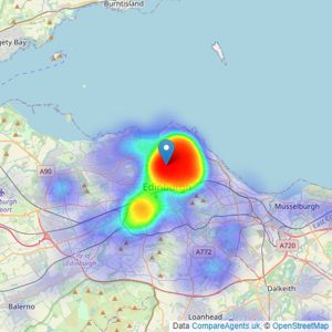 McEwan Fraser Legal - Edinburgh listings heatmap