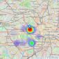 Mcglashans Property Services - London listings heatmap