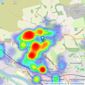 McHugh Estate Agents - Clydebank listings heatmap