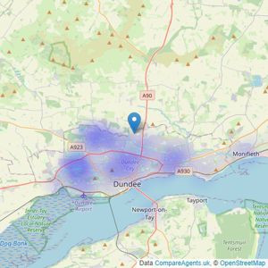 McIntyre Properties - Dundee listings heatmap