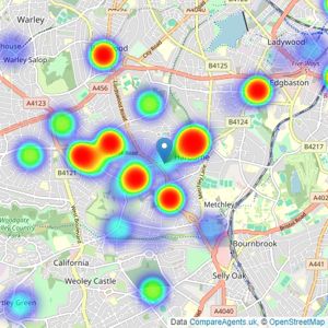 MECS - Harborne listings heatmap