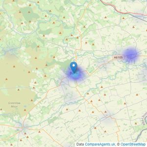 Melrose & Porteous Solicitors & Estate Agents - Duns listings heatmap