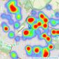 Meyers Estate Agents - Covering Bournemouth listings heatmap