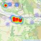 Meyers Estate Agents - Wareham listings heatmap