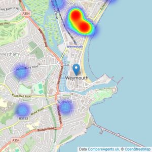 Meyers - Weymouth listings heatmap