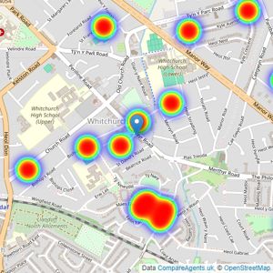 MGY - Whitchurch listings heatmap