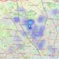 mi homes - London listings heatmap