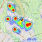 Michael Adam Estate Agents - Christchurch listings heatmap