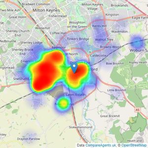 Michael Anthony - Bletchley listings heatmap