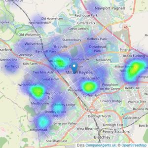 Michael Anthony - Milton Keynes listings heatmap