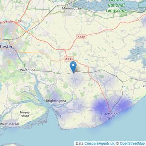 Michael Clark Residential - Colchester listings heatmap