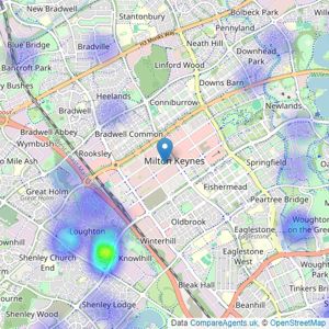 Michael Graham - Milton Keynes listings heatmap