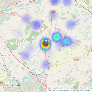 Michael Graham - Olney listings heatmap