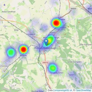 Michael Graham - Princes Risborough listings heatmap