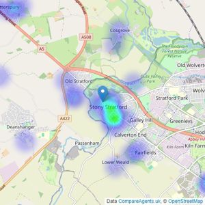 Michael Graham - Stony Stratford listings heatmap