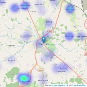 Michael Graham - Towcester listings heatmap