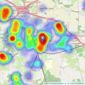 Michael Hardy - Wokingham listings heatmap