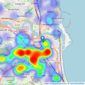 Michael Hodgson - Sunderland listings heatmap