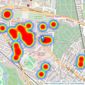 Michael Jones & Co - Cardiff listings heatmap