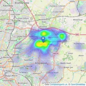 Michael Nicholas - Downend listings heatmap