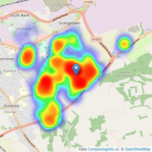 Michael Poole - Eston listings heatmap