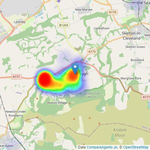 Michael Poole - Guisborough listings heatmap