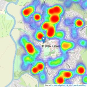 Michael Poole - Ingleby Barwick listings heatmap