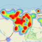 Miles & Barr - Birchington listings heatmap