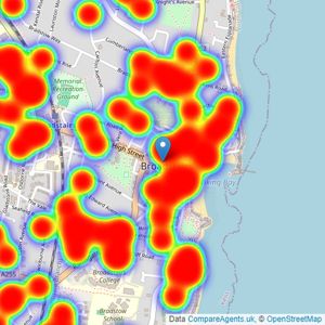 Miles & Barr - Broadstairs listings heatmap