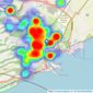 Miles & Barr - Dover listings heatmap