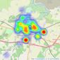 Miles & Barr - Faversham listings heatmap