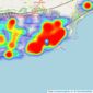 Miles & Barr - Folkestone listings heatmap