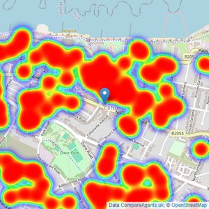 Miles & Barr - Margate listings heatmap