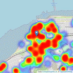 Miles & Barr - Whitstable listings heatmap